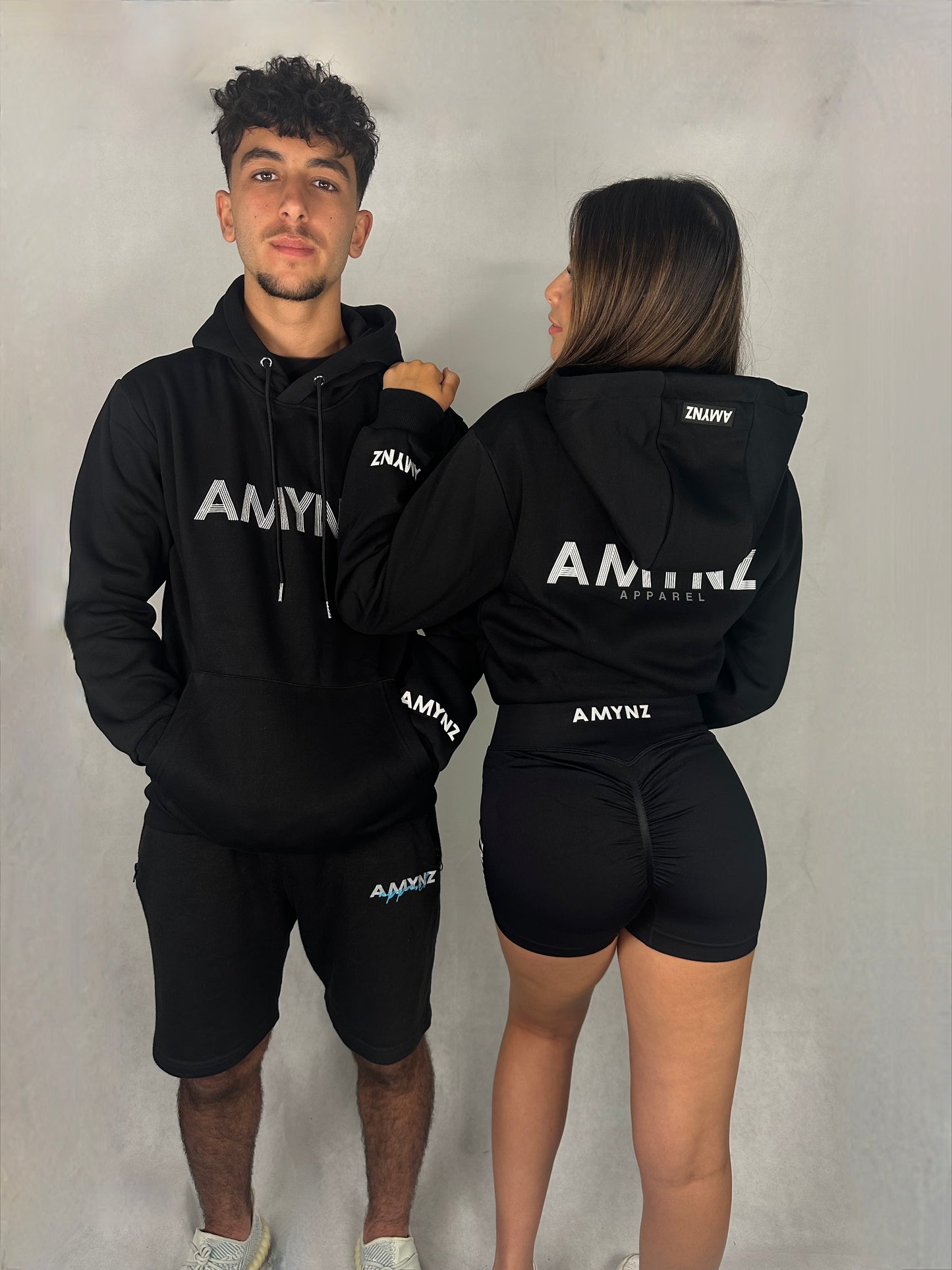 Black statement Hoodie// AMYNZ Blend