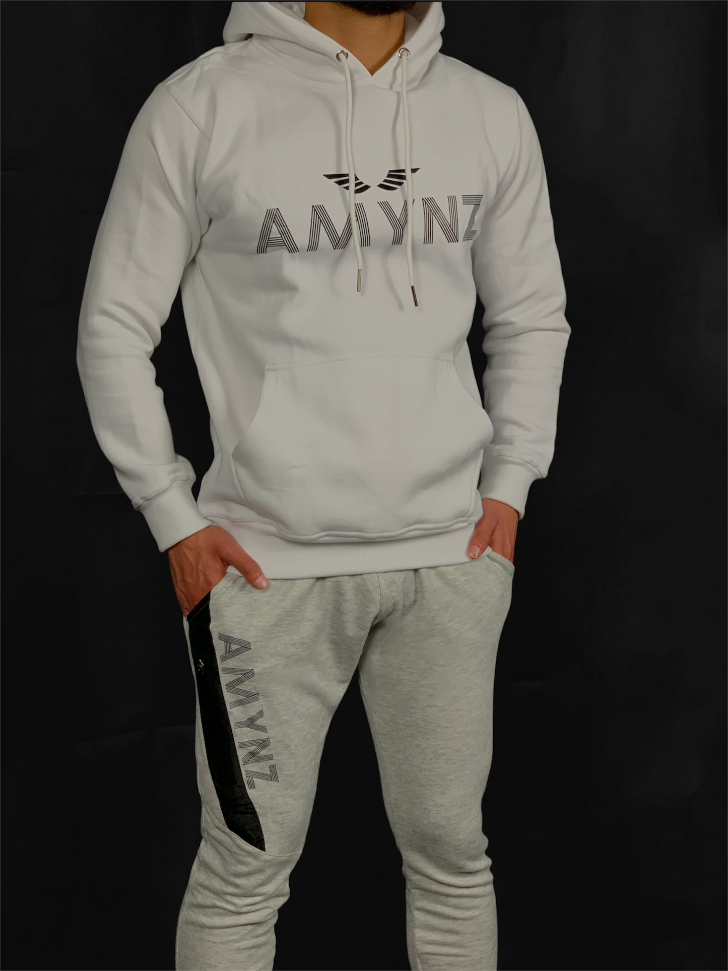 AMYNZ Original White hoodie