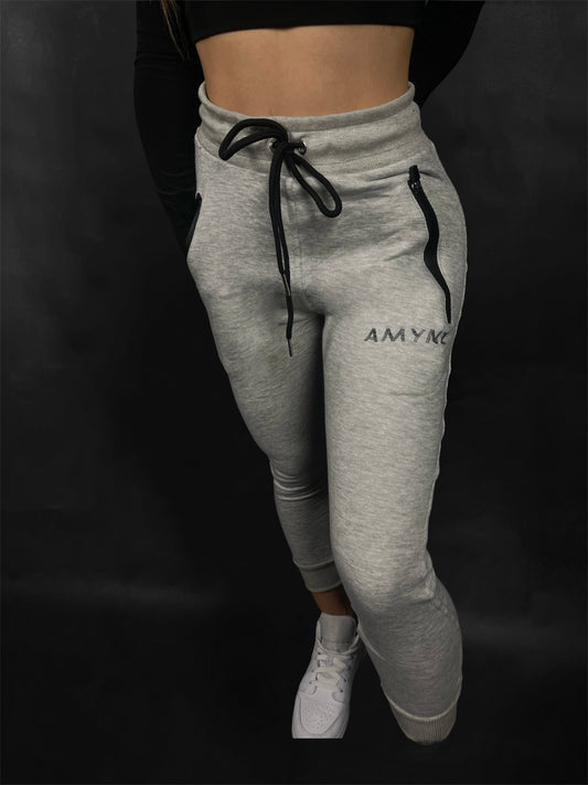 WOMENS TAPERED JOGGERS - Marble Grey