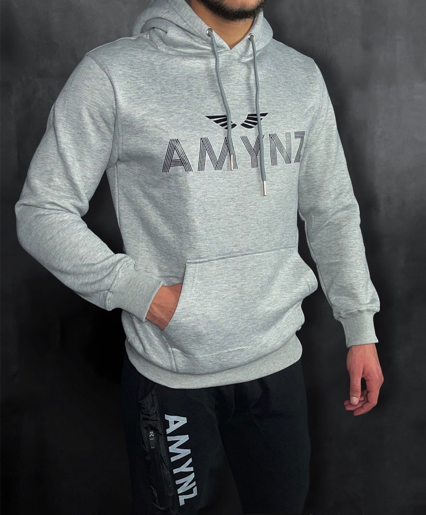 AMYNZ original Grey hoodie